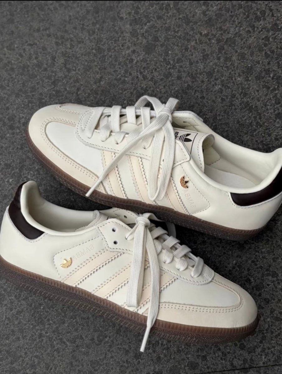 Adidas Samba OG "Off White" 奶油白焦糖底德訓鞋 ✨ - Topickstore