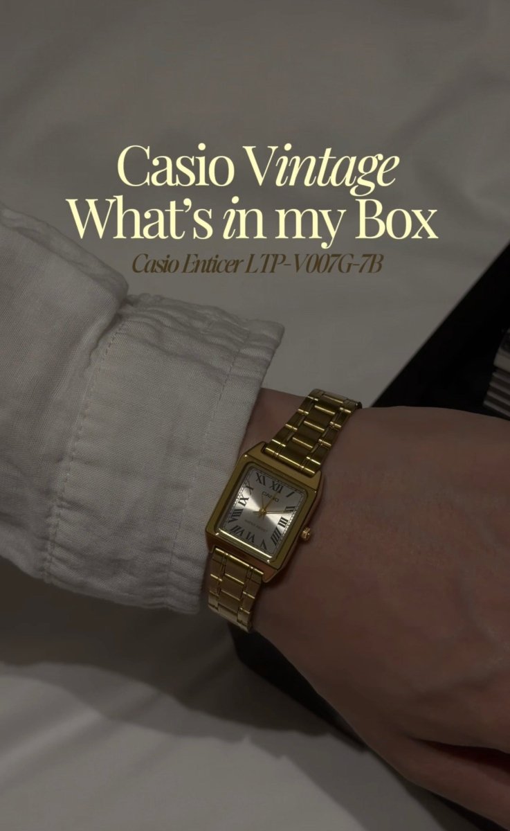 Casio Vintage 復古羅馬字小方錶 (金銀兩色) - TOPICKSTORE