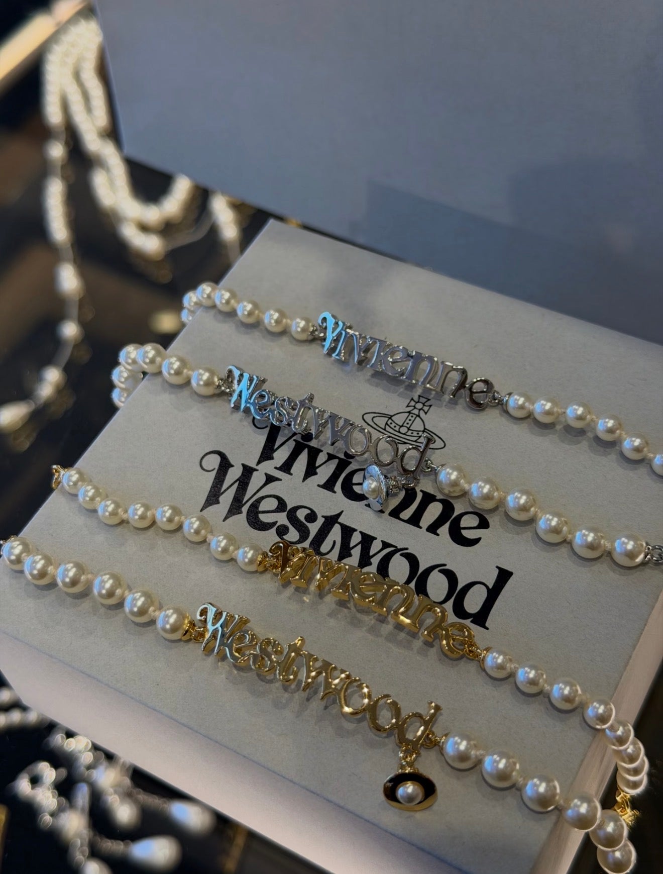 Vivienne Westwood Amelia Double-Layer LOGO Pearl Series | Miyeon's pick ✨ So princess-like 🥹💓