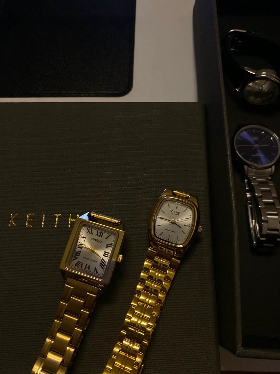 Casio Vintage 復古羅馬字小方錶 (金銀兩色) - Topickstore