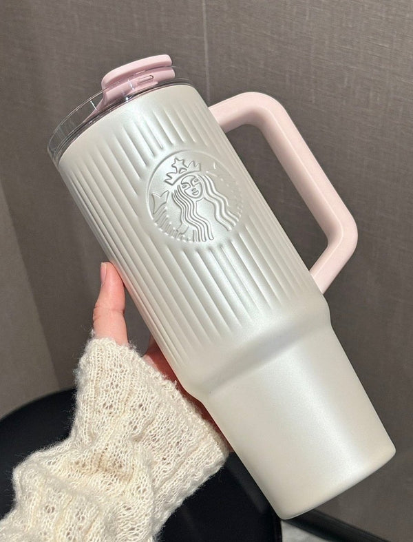 【 亞太區限定 】 Starbucks 夢幻奶白色吸管水杯｜喝水也要有公主式享受✨💕👑 - Topickstore