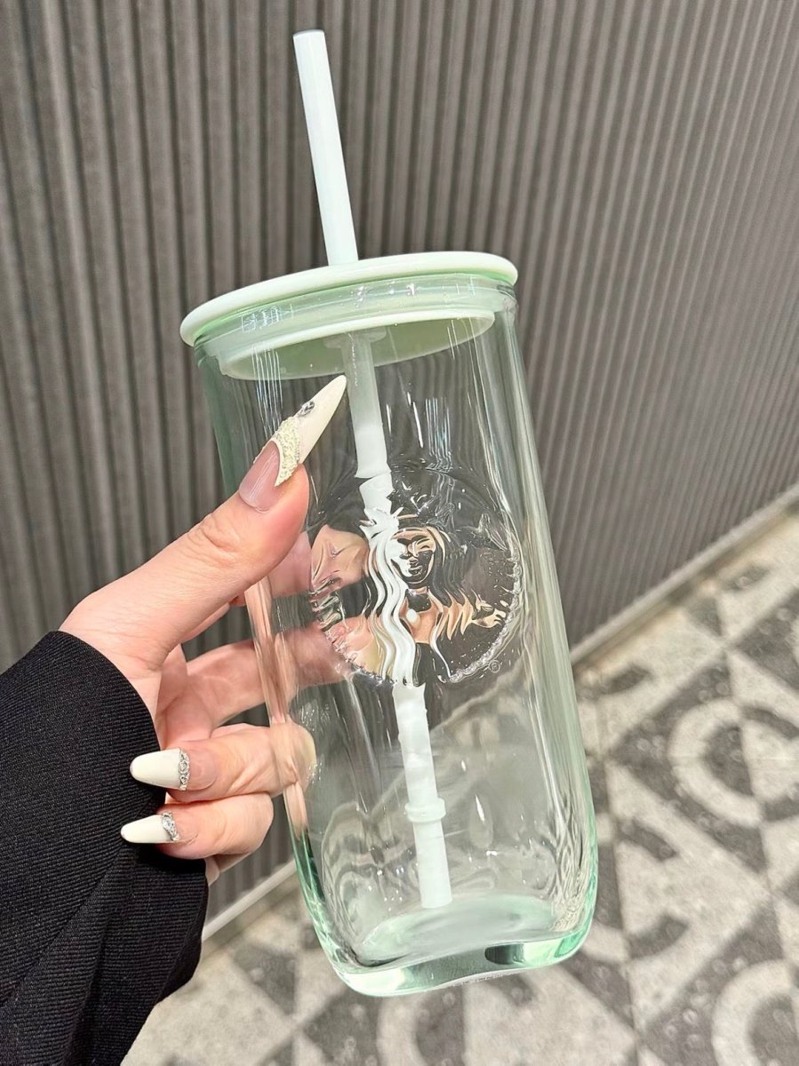 【 亞太區限定 】薄荷綠💚Starbucks超耐熱玻璃吸管杯｜有這杯我要瘋狂喝水了～ - Topickstore