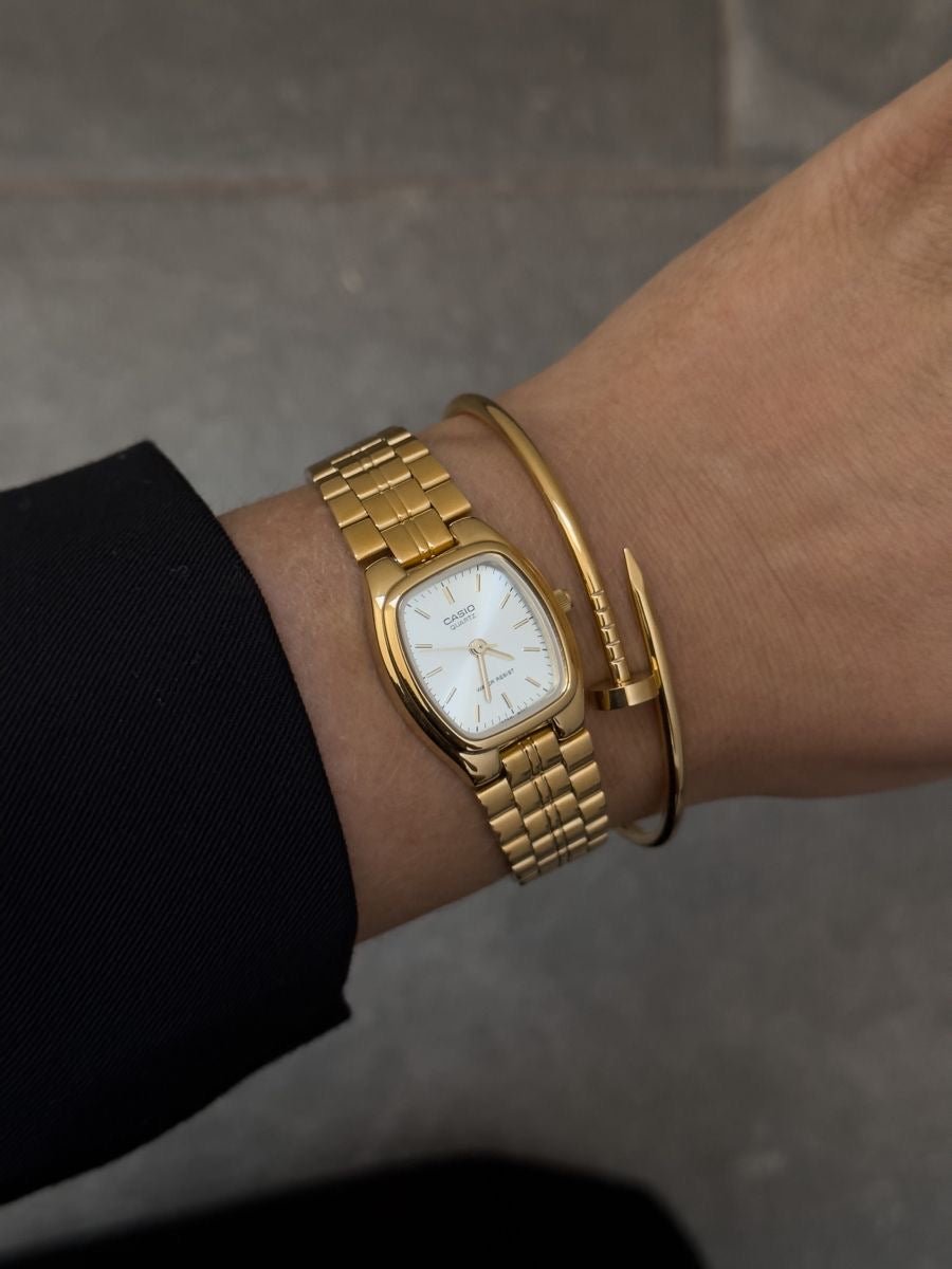Casio Vintage Gold 法式復古金色小錶面 - Topickstore