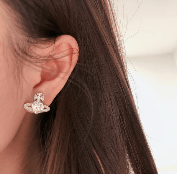 Vivienne Westwood Ariella Earrings 心形閃鑽系列耳環 (白/藍/薄荷綠) - Topickstore