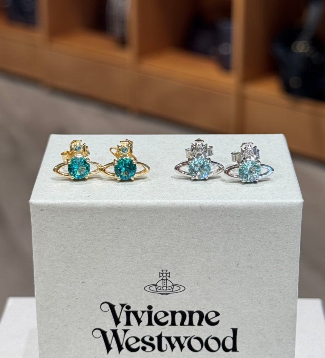 Vivienne Westwood 限定湖水綠💚Reina 耳環 ｜售完即止 - Topickstore