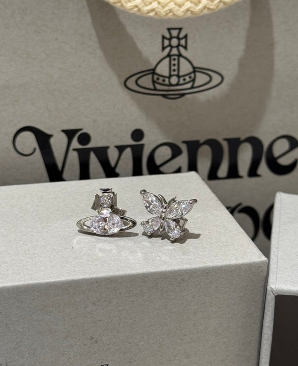 Vivienne Westwood 超仙氣 限定版 Elianne 小蝴蝶星球🪐耳環 - Topickstore