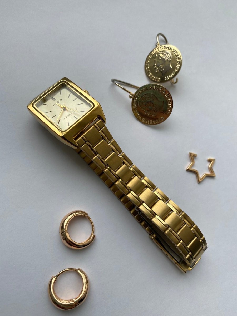 極簡美學天花板！Casio Vintage 復古極簡刻度 小方錶 (金銀兩色) - Topickstore