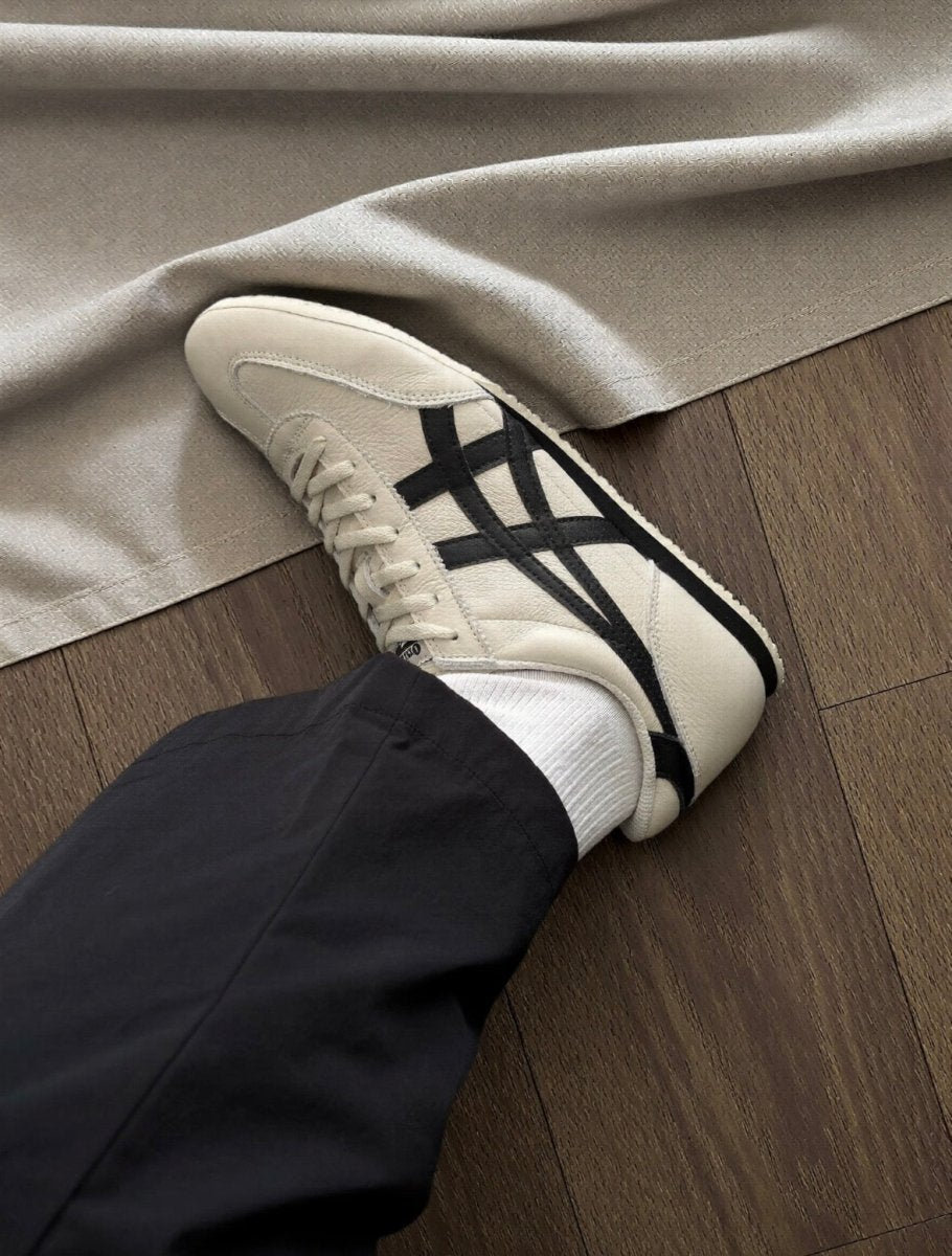 🤍 穿搭人鞋櫃常駐！Onitsuka Tiger 鬼塚虎復古德訓鞋（米白黑焦糖底）✨ - Topickstore