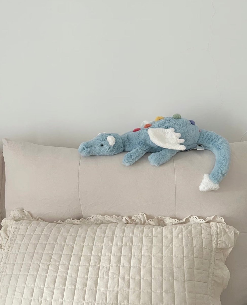 JELLYCAT 人氣新款SKY DRAGON🩵 ｜50cm公仔 & 迷你鎖匙扣 ✨ - TOPICKSTORE