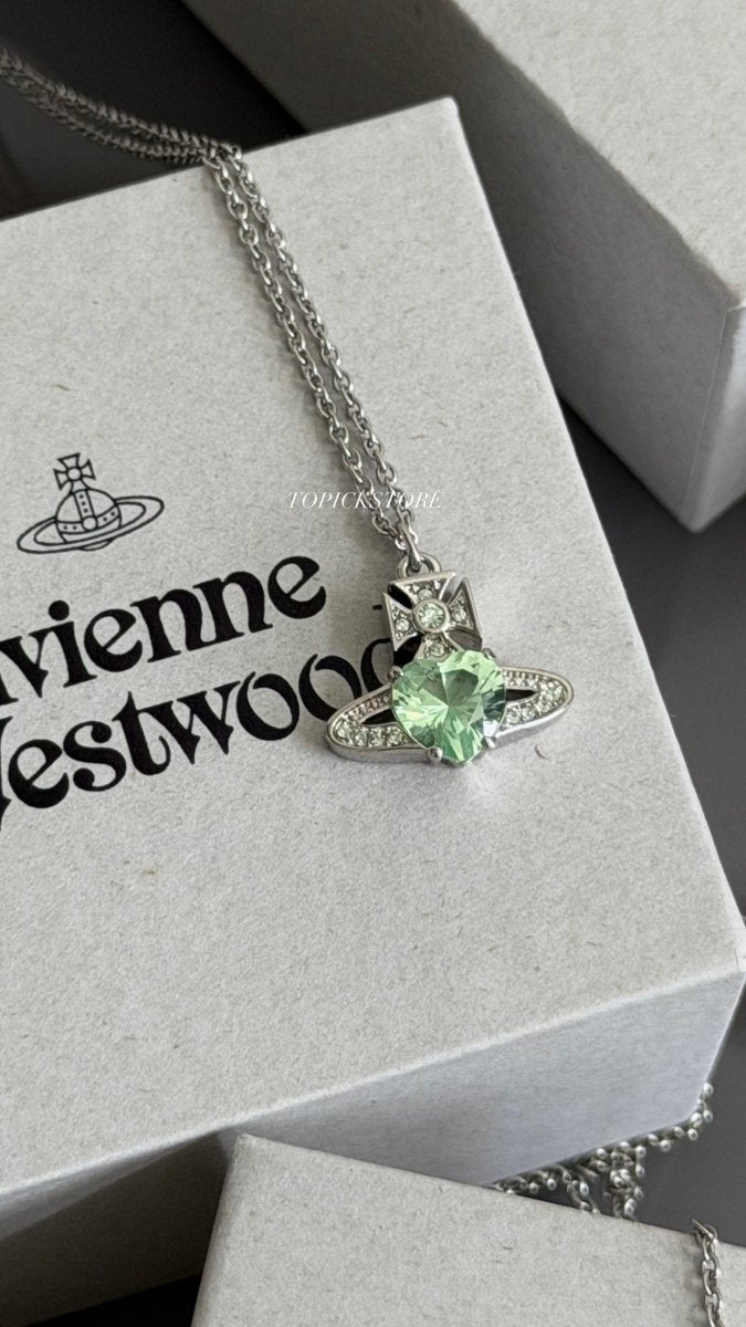 Vivienne Westwood Ariella 薄荷綠系列｜[心形閃鑽・清新氣質] - Topickstore