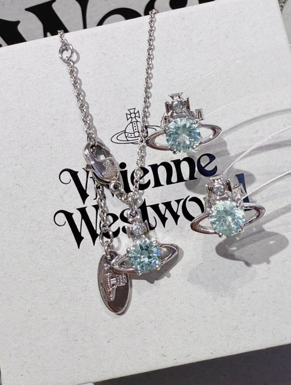 Vivienne Westwood 限定湖水綠💚Reina 耳環 ｜售完即止 - Topickstore