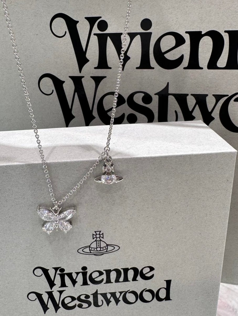 Vivienne Westwood 限定版 Elianne 小蝴蝶星球🪐頸鏈 - Topickstore