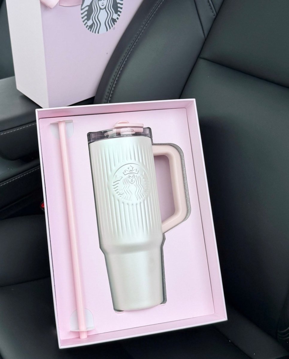 【 亞太區限定 】 Starbucks 夢幻奶白色吸管水杯｜喝水也要有公主式享受✨💕👑 - Topickstore