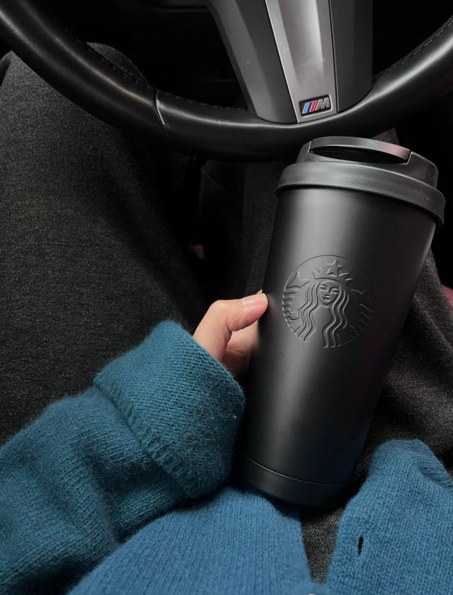 【 亞太區限定 】 Starbucks 黑色經典簡約款｜特別版霧面水杯🖤超高顏值又能方便攜帶！！ - Topickstore