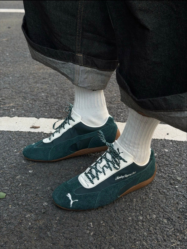 PUMA x Monday Sleeping Club Speedcat森林綠麂皮聯名球鞋