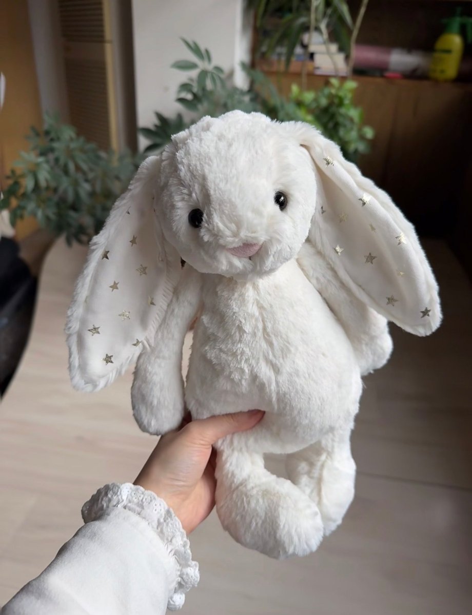 JELLYCAT 超熱賣斷曬貨！！奶白星星耳邦尼兔🌟🐰｜超級限量超級難找😭‼️ - Topickstore