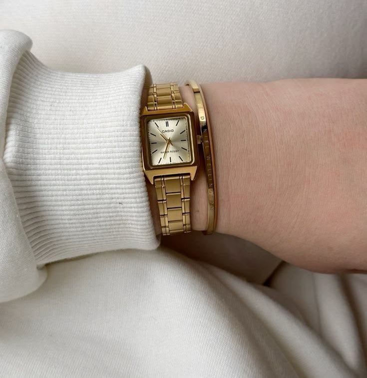 極簡美學天花板！Casio Vintage 復古極簡刻度 小方錶 (金銀兩色) - Topickstore