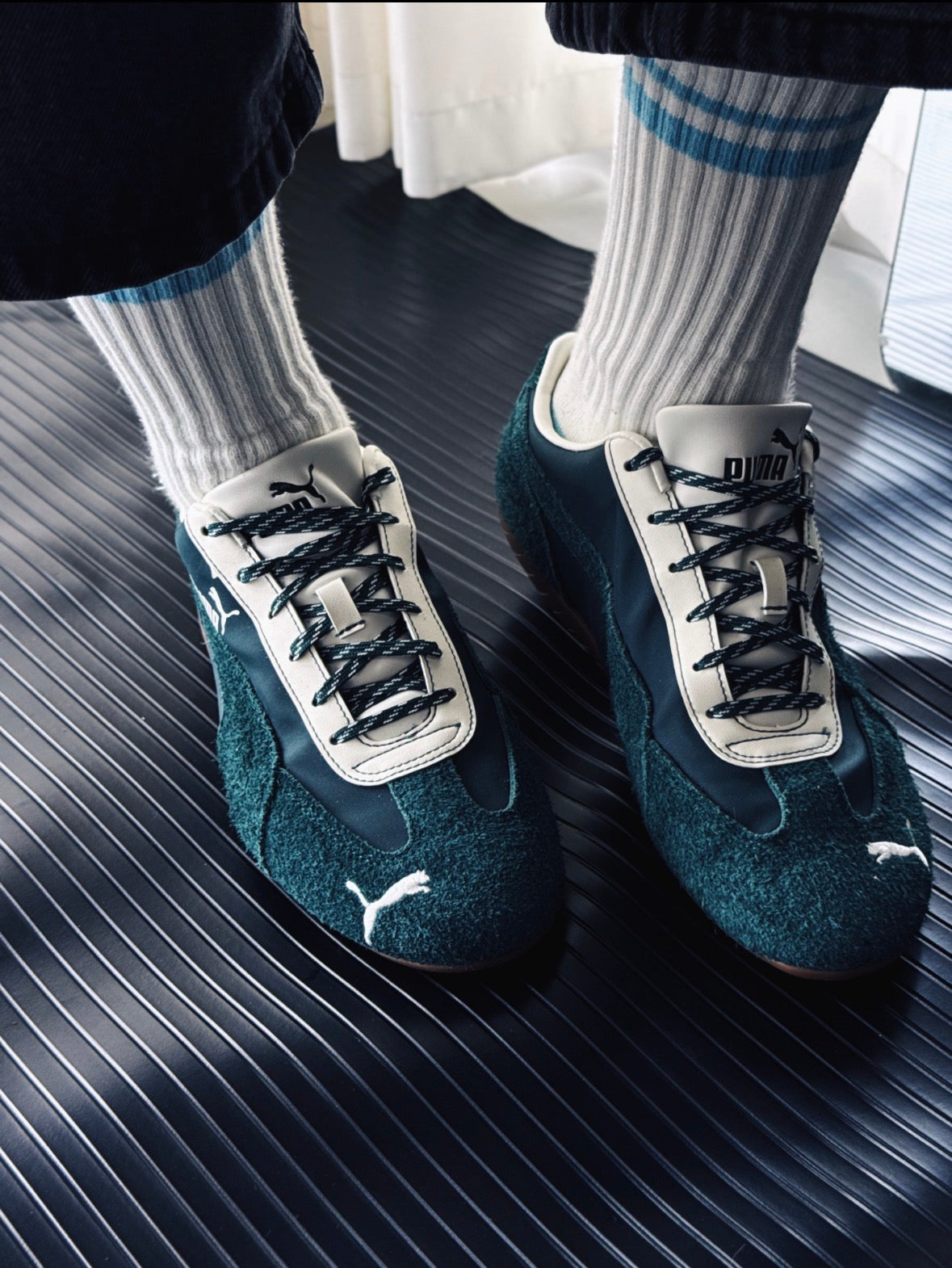 PUMA x Monday Sleeping Club Speedcat森林綠麂皮聯名球鞋