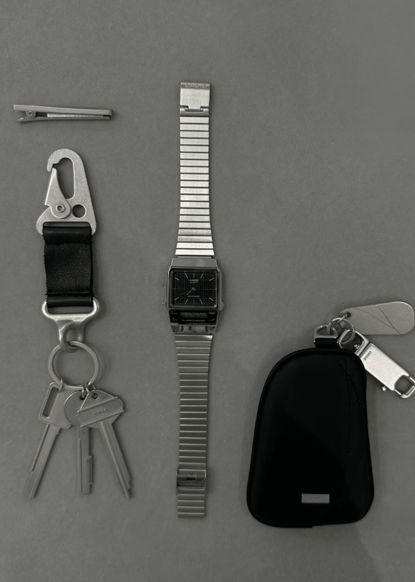 CASIO Vintage復古雙顯金屬手錶 (黑白兩色) - Topickstore