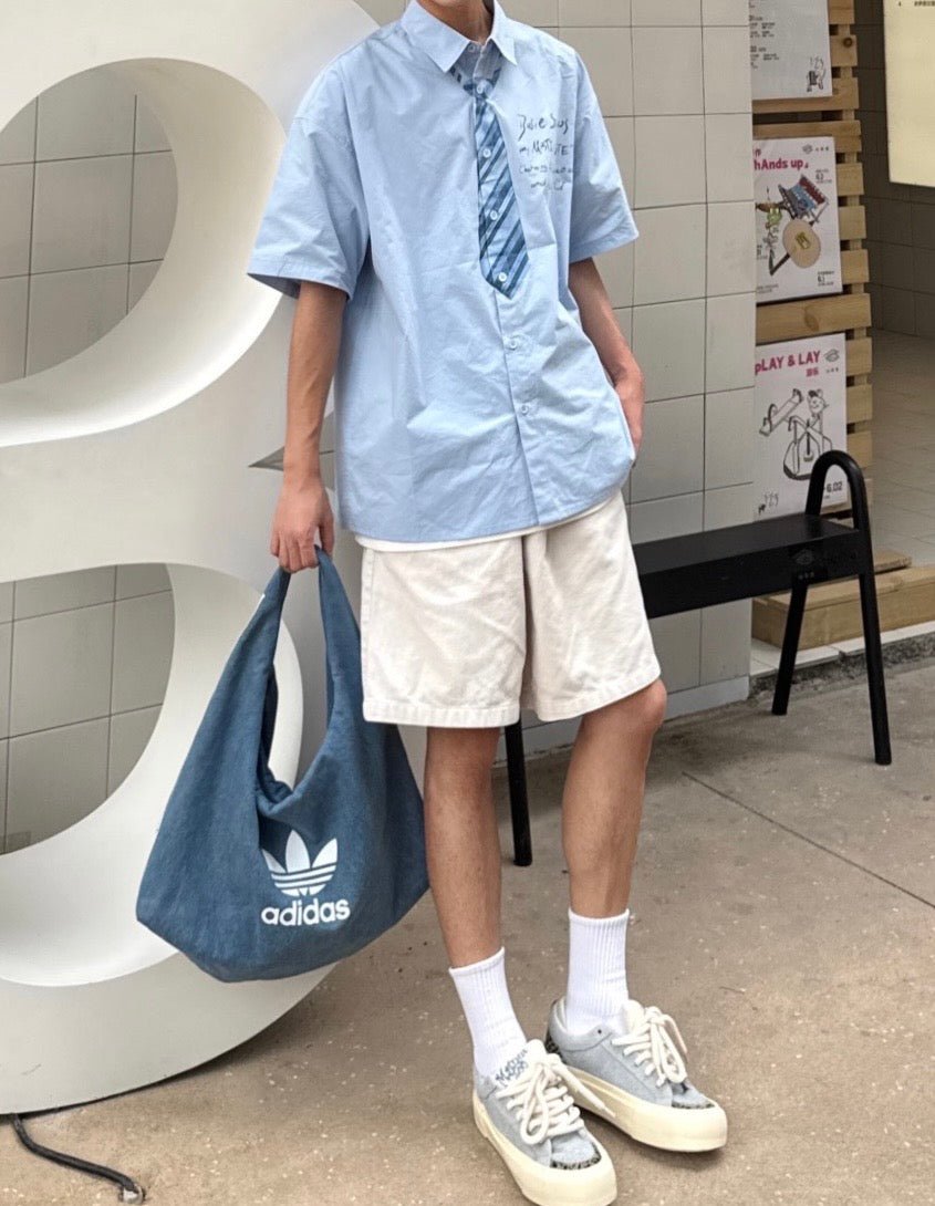 ADIDAS Originals Cotton Shoulder Bag 復古水洗棉質肩背袋 - Topickstore