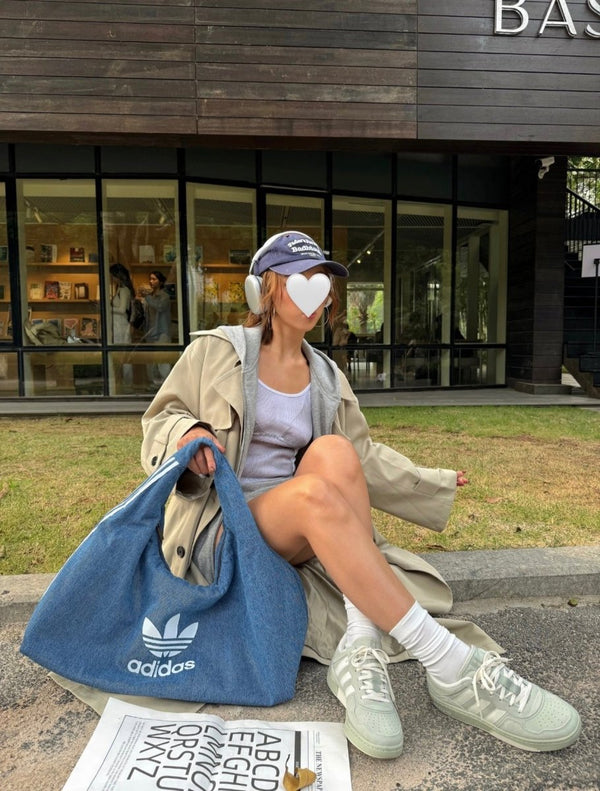 ADIDAS Originals Cotton Shoulder Bag 復古水洗棉質肩背袋 - Topickstore