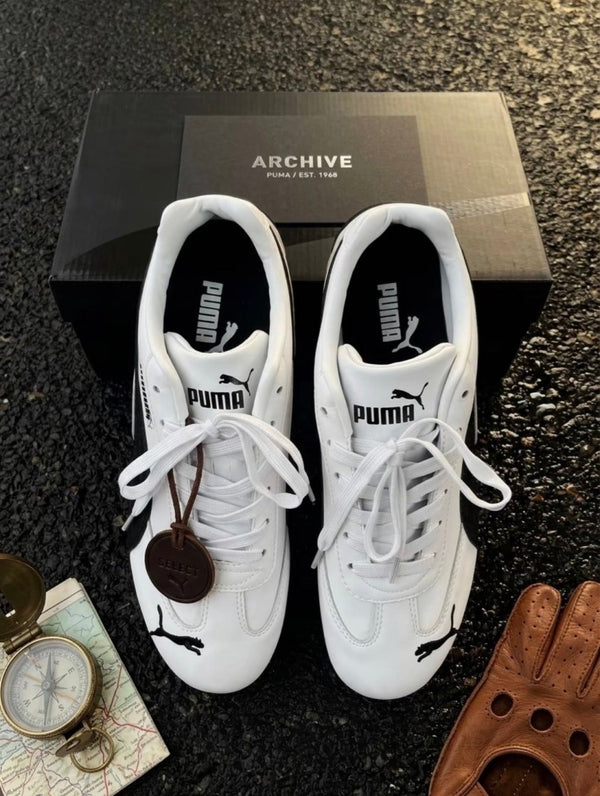 PUMA 經典Speedcat LTH薄底球鞋 (黑白/銀白) - TOPICKSTORE