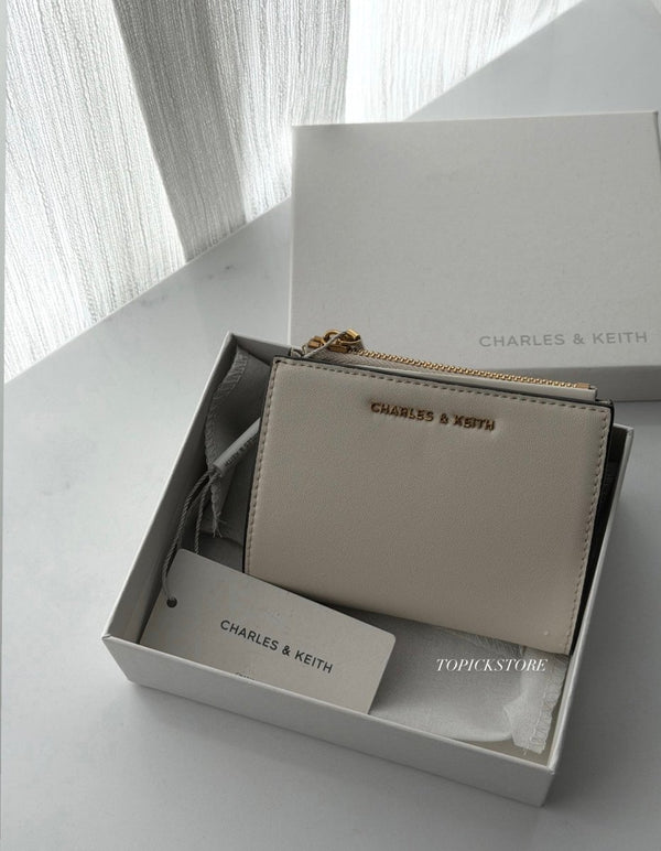 Charles & Keith Harmonee 經典拉鍊短夾 - TOPICKSTORE