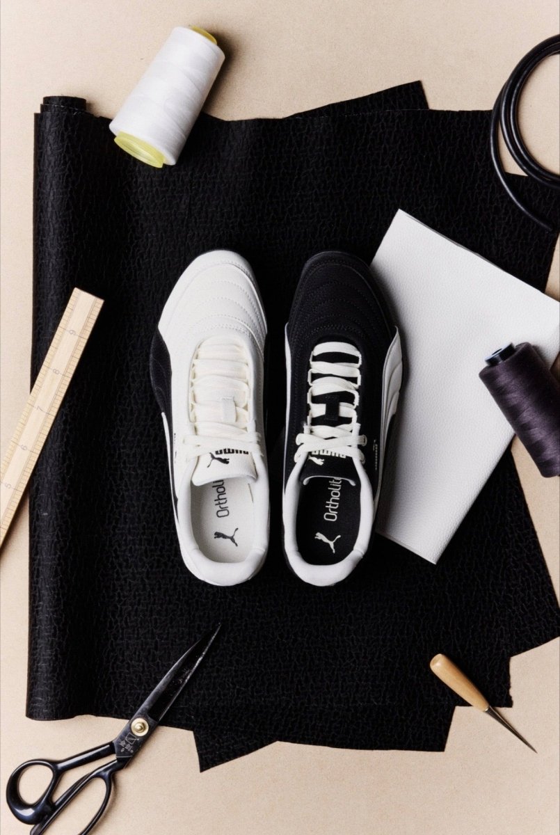 PUMA Novacat Luxe薄底限定黑白藍復古賽車鞋 - TOPICKSTORE