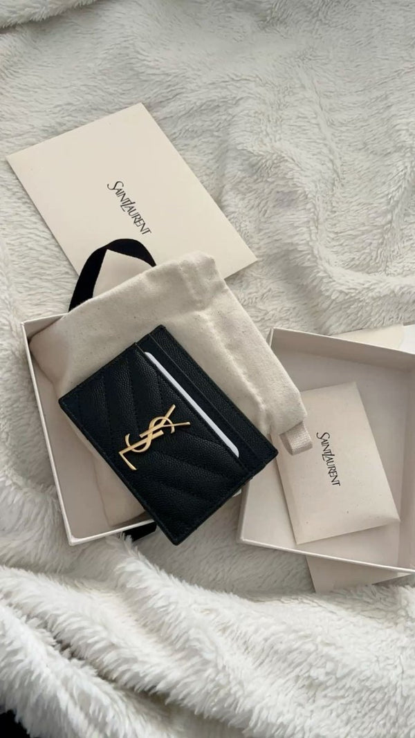 YSL CASSANDRE MATELASSÉ 經典粒面皮革卡套 - Topickstore