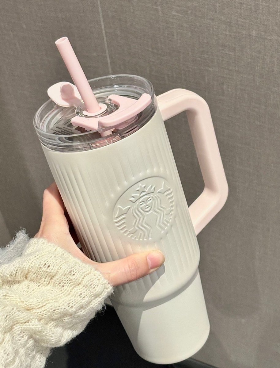 【 亞太區限定 】 Starbucks 夢幻奶白色吸管水杯｜喝水也要有公主式享受✨💕👑 - Topickstore