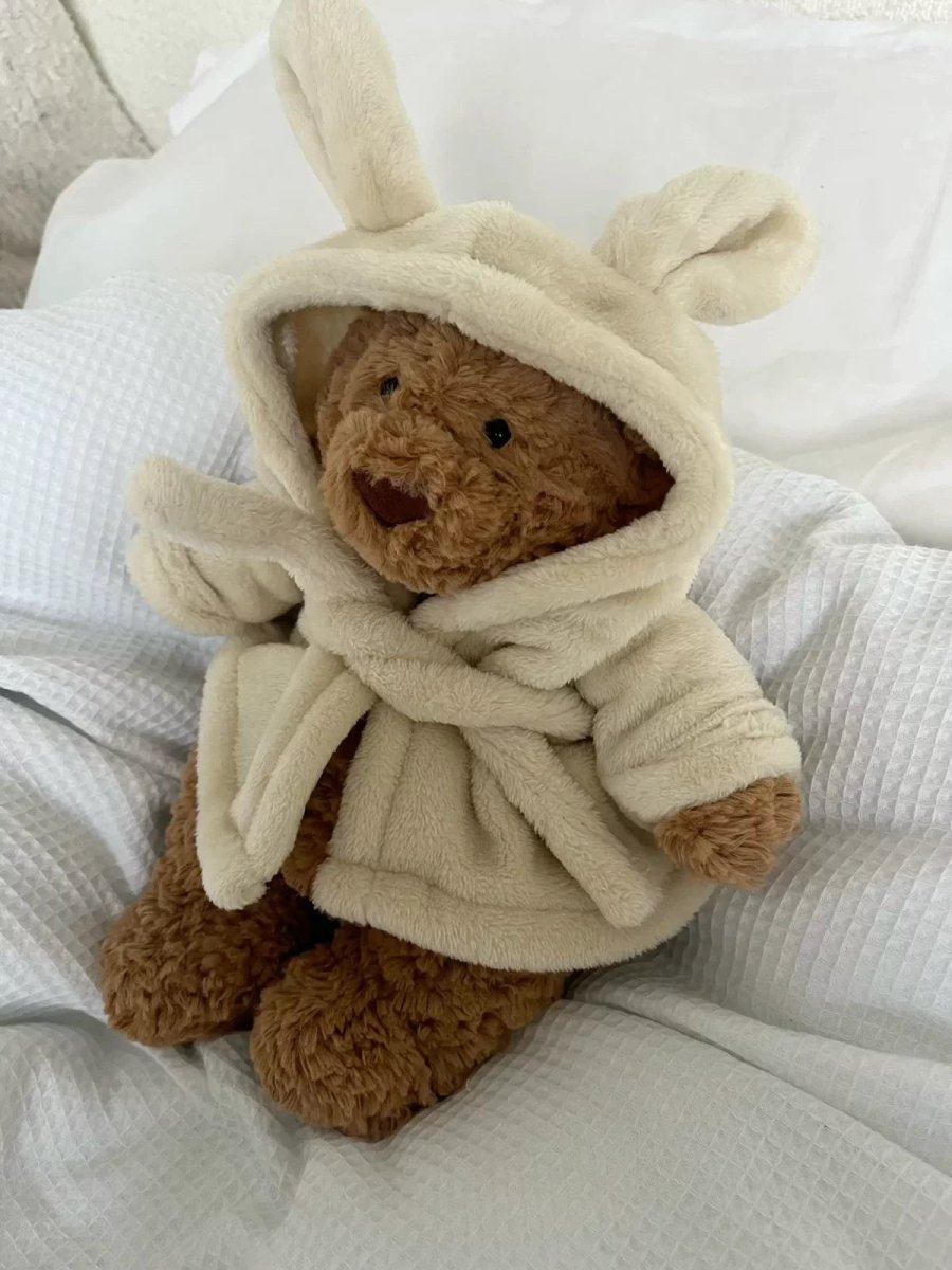 JELLYCAT Bartholomew Bathrobe Bear 浴袍小熊公仔 - Topickstore