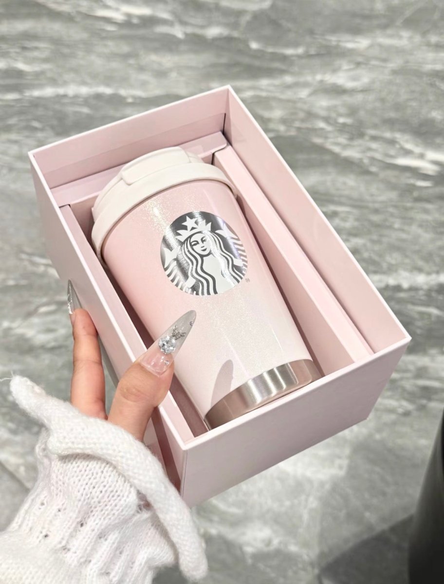 【 亞太區限定 】限量版✨漸層粉白Starbucks大容量水杯🩷 - Topickstore