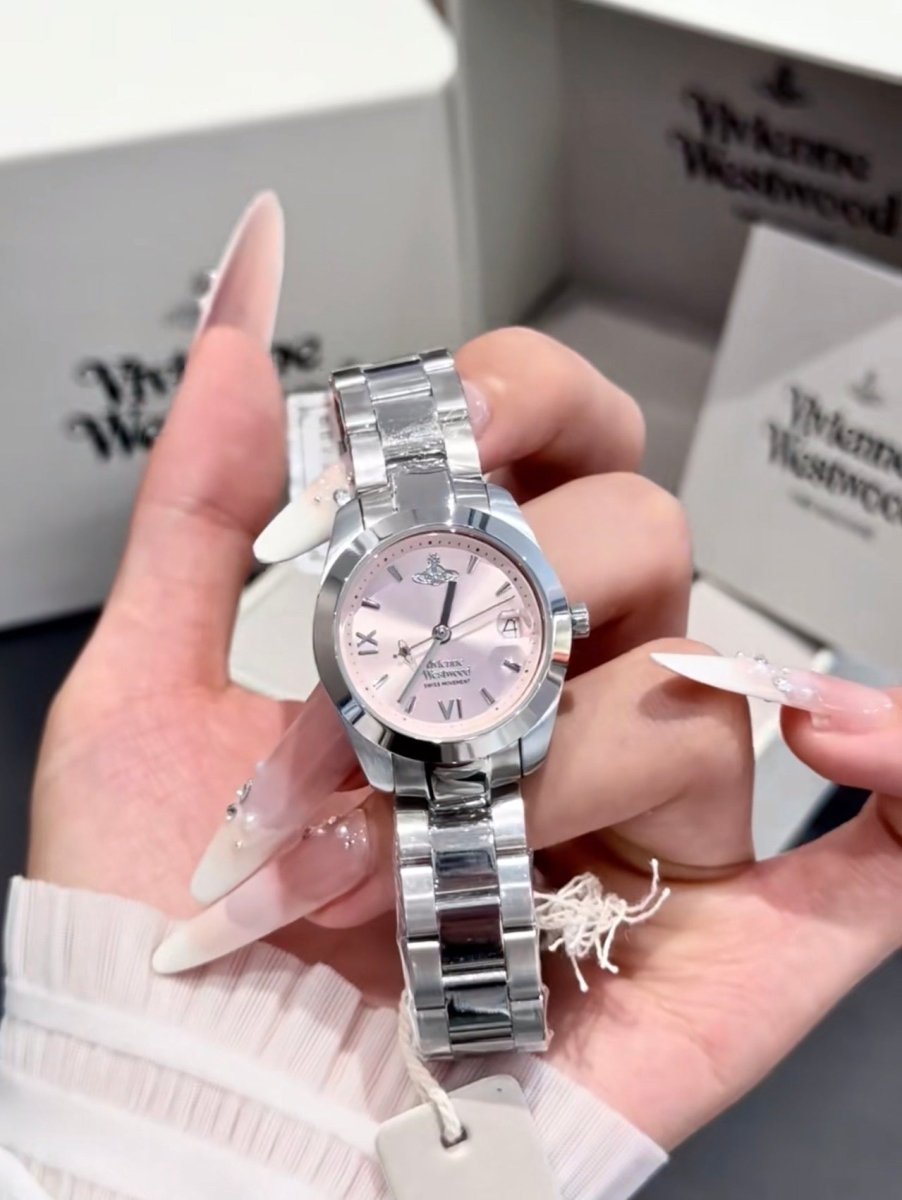 (少女感滿分💗)Vivienne Westwood Fenchurch Watch -超溫柔櫻花粉 - Topickstore
