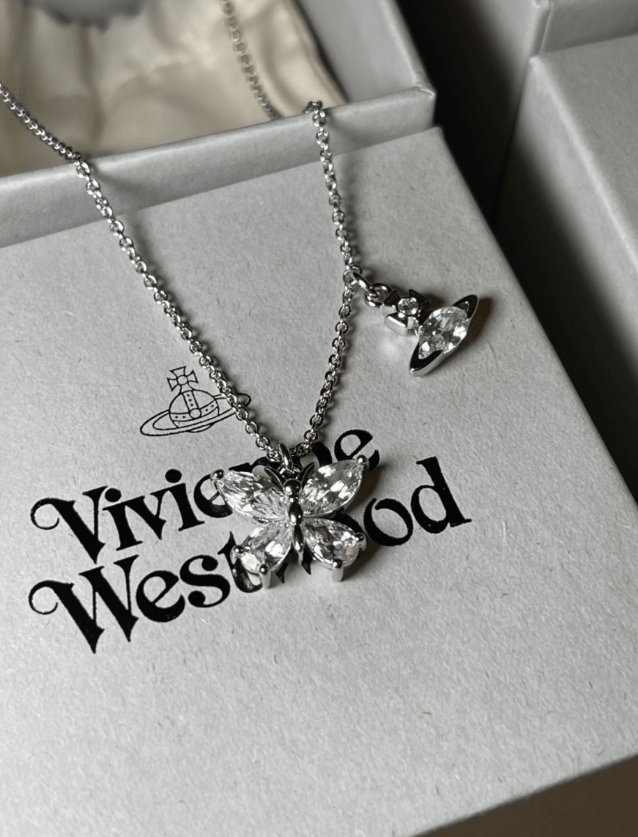Vivienne Westwood 限定版 Elianne 小蝴蝶星球🪐頸鏈 - Topickstore