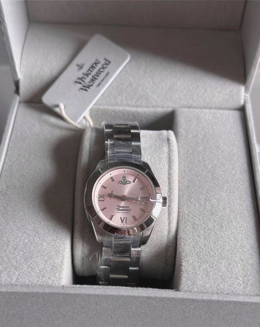 (少女感滿分💗)Vivienne Westwood Fenchurch Watch -超溫柔櫻花粉 - Topickstore