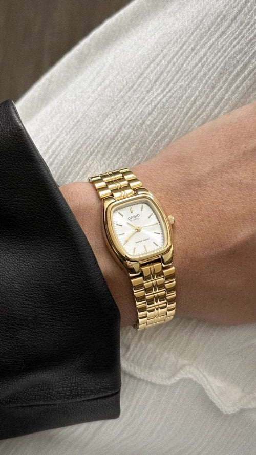 Casio Vintage Gold 法式復古金色小錶面 - Topickstore
