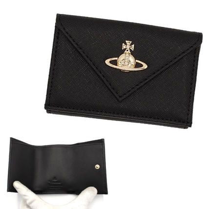 超復古🕰️十字紋防刮牛皮✨Vivienne Westwood Envelope Billfold Saffiano 金/銀色LOGO✨ - Topickstore