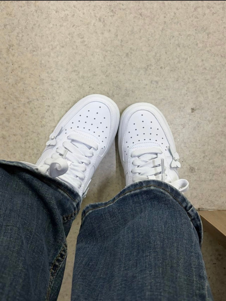 Nike Air Force 1 Low "Butterfly" 立體蝴蝶全白女鞋 - Topickstore