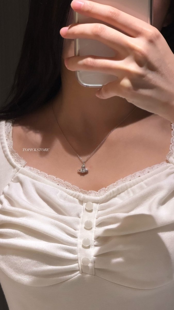 Vivienne Westwood Reina Pendant Necklace ✨超仙氣百搭款 - Topickstore