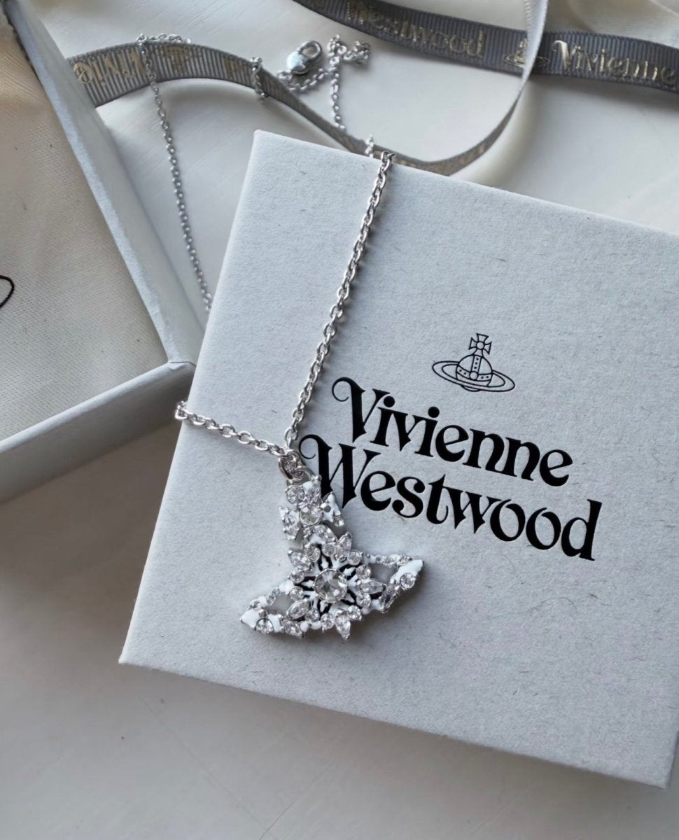 Vivienne Westwood Mariette 雪花閃鑽頸鏈 - Topickstore
