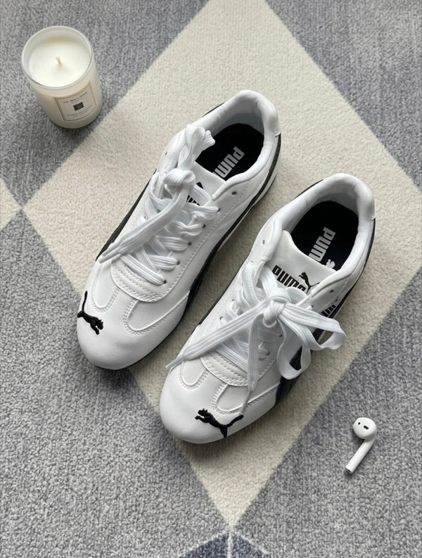 PUMA 經典Speedcat LTH薄底球鞋 (黑白/銀白) - TOPICKSTORE