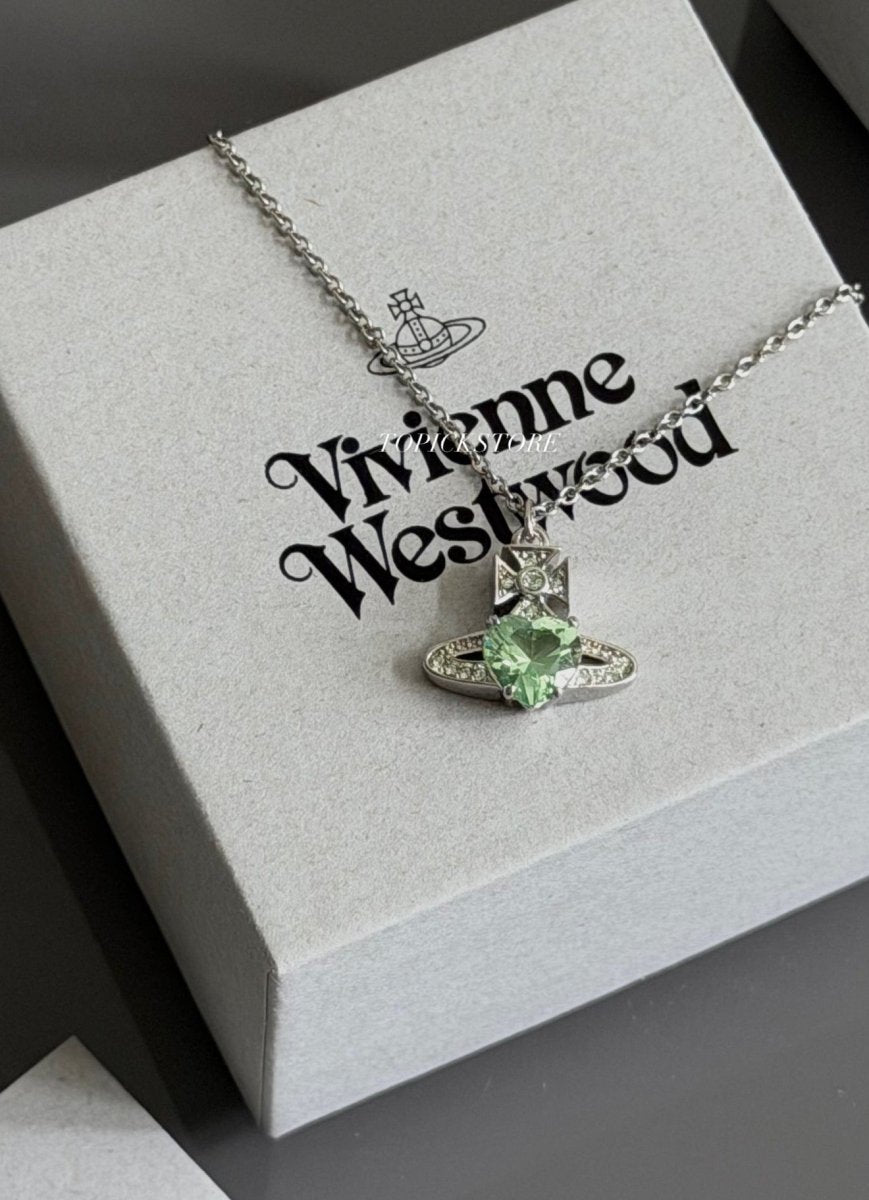 Vivienne Westwood Ariella 薄荷綠系列｜[心形閃鑽・清新氣質] - Topickstore