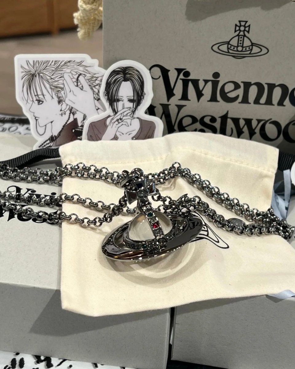 Vivienne Westwood ORB Pendant Necklace 暗灰色🖤 - Topickstore