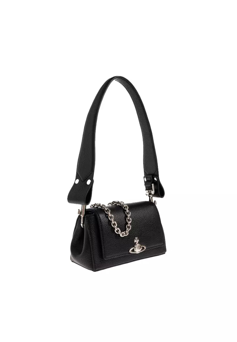 Vivienne Westwood Hazel Bag👜新版3D LOGO 復古皮革荔枝紋手袋 - Topickstore