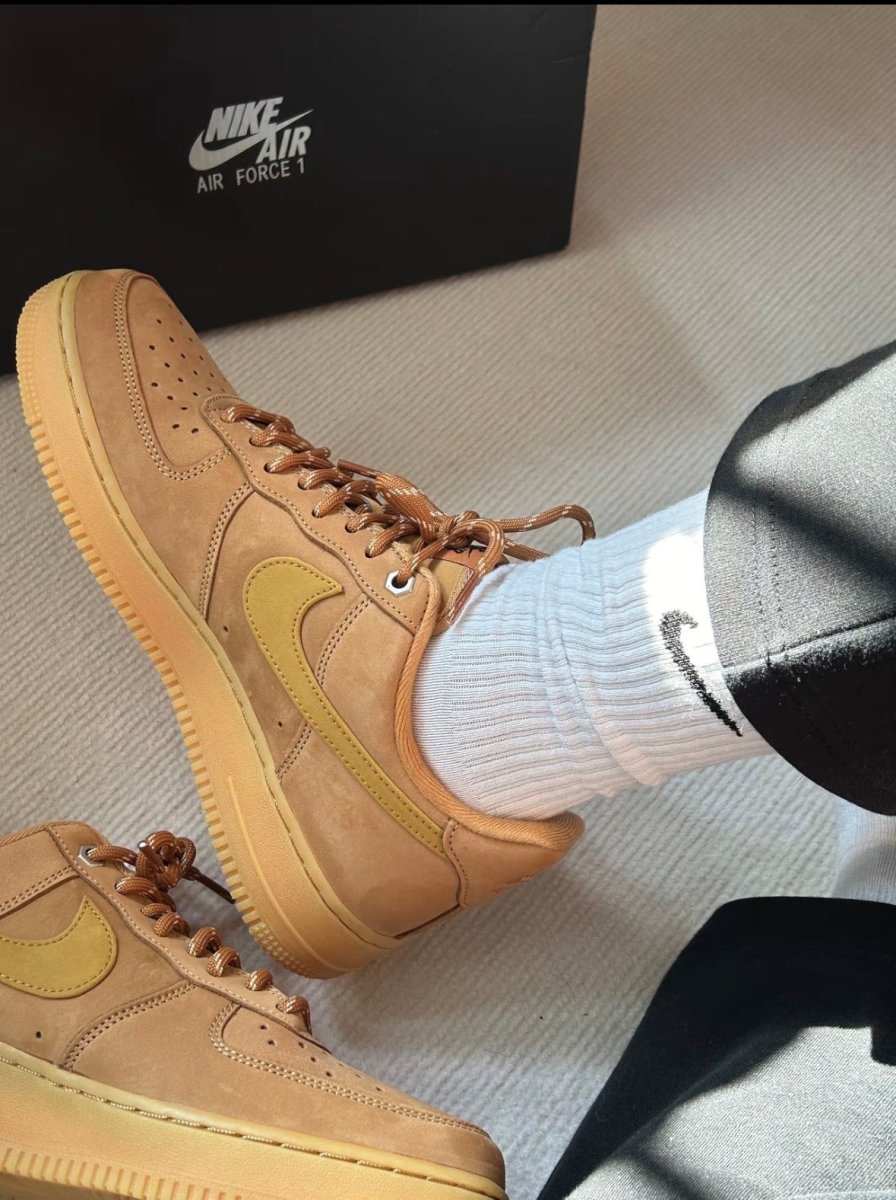 Nike Air Force 1 '07 WB 小麥色麂皮焦糖底 - Topickstore