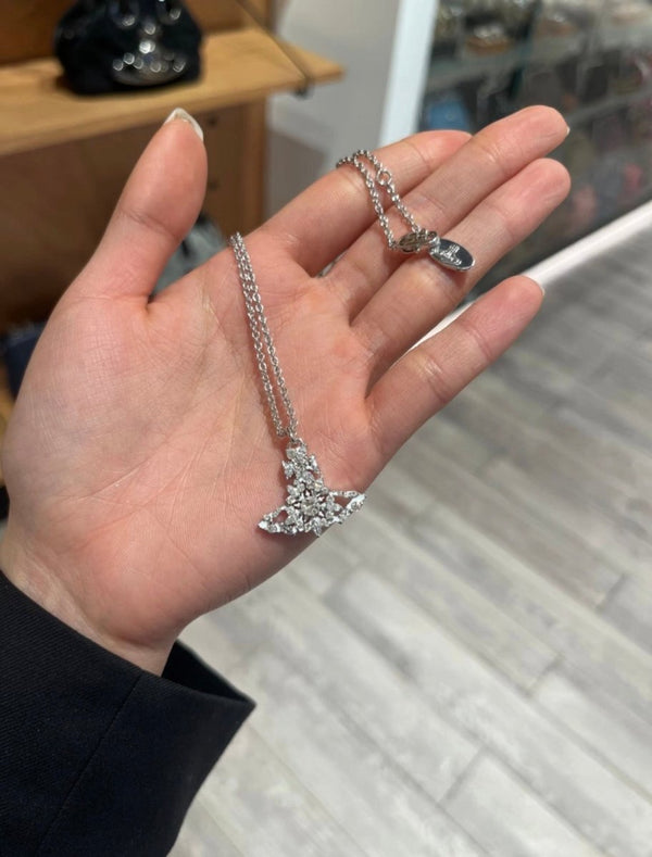 Vivienne Westwood Mariette 雪花閃鑽頸鏈 - Topickstore