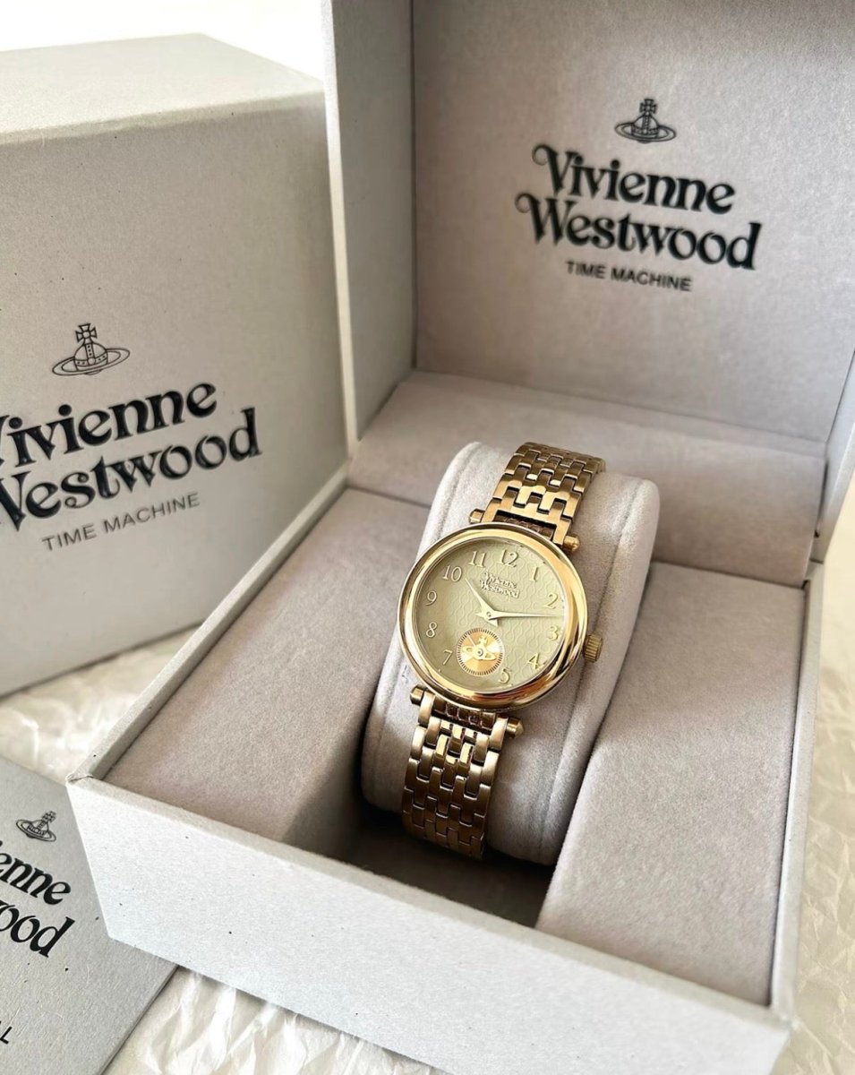 Vivienne Westwood Primrose 經典金色優雅腕錶 - TOPICKSTORE