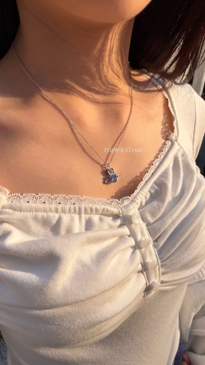 Vivienne Westwood Ariella 💙藍色心形閃鑽系列 - Topickstore