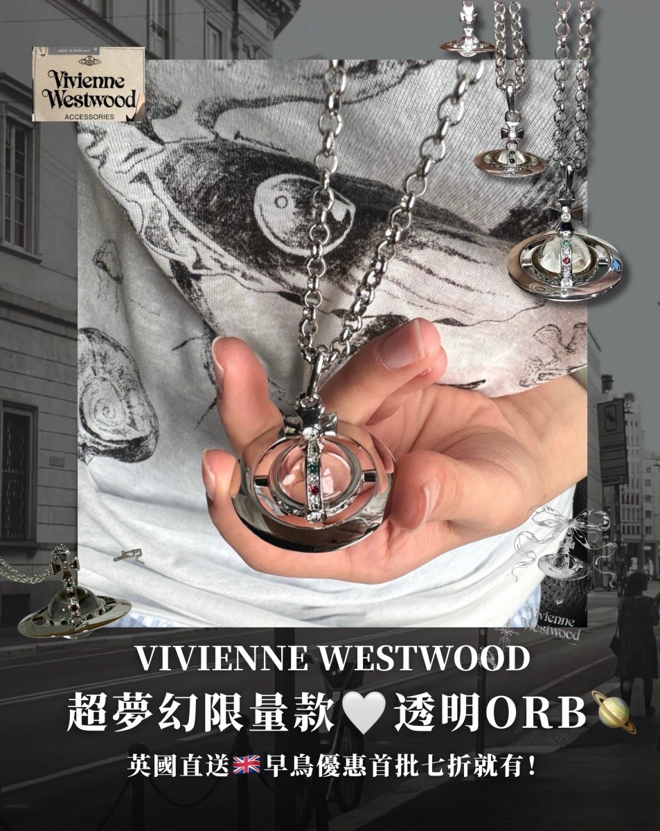 Vivienne Westwood 超夢幻透明ORB頸鏈🪐🤍 - TOPICKSTORE