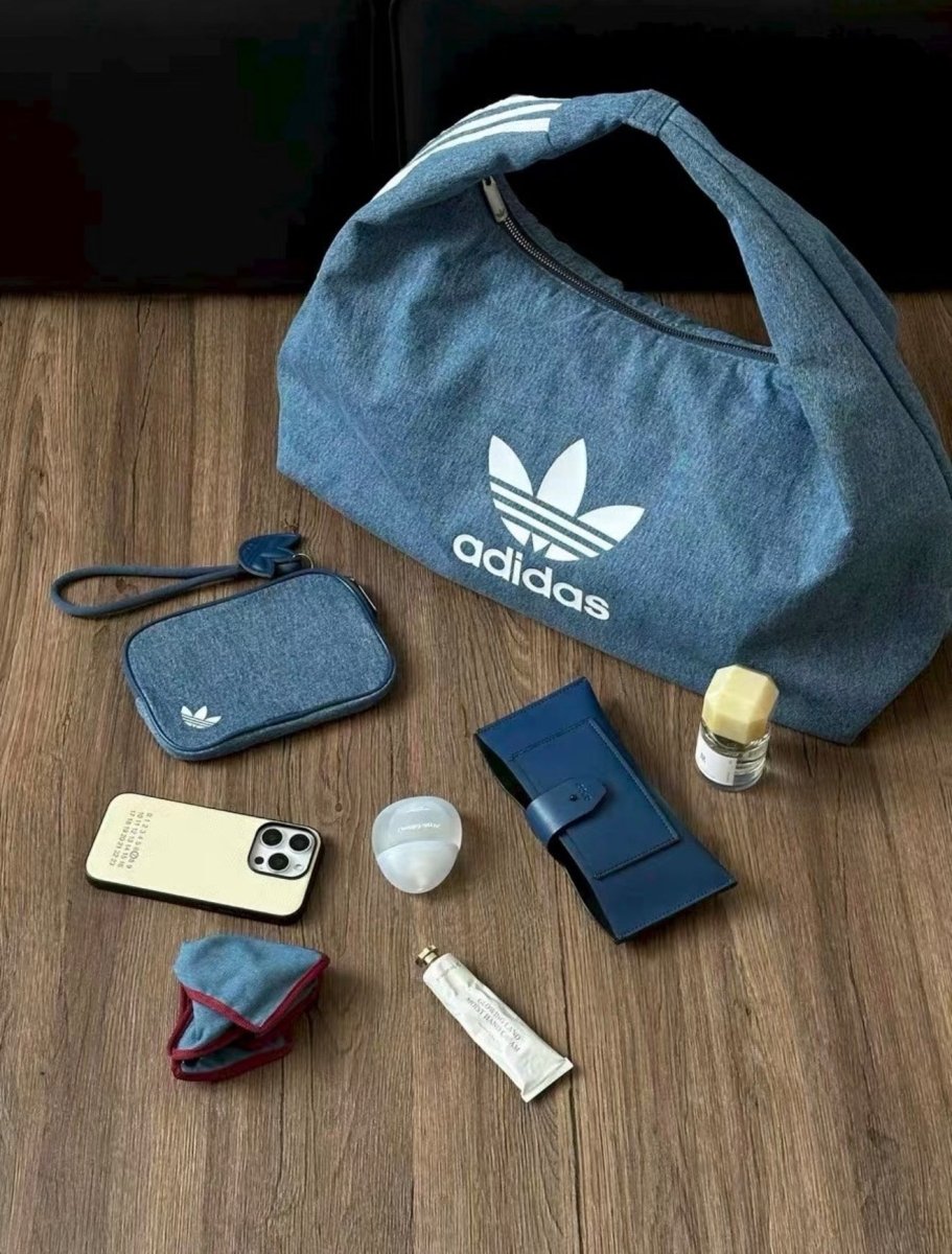 ADIDAS Originals Cotton Shoulder Bag 復古水洗棉質肩背袋 - Topickstore